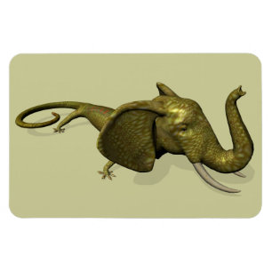 Zelden Seen Geckophant Magneet