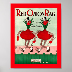 Zelden  vel Hoesje ROOD ONION RAG kopiëren Poster