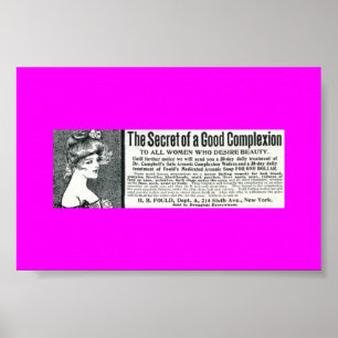 Zelden Vintage en ARSENIC SOAP, vrouwentoiletartik Poster