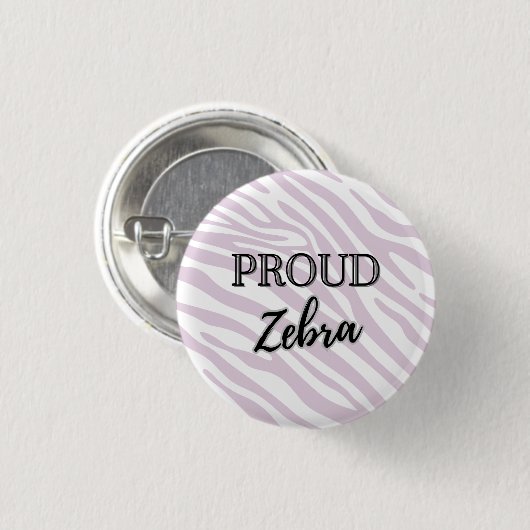 Zelden voorkomende Zebra Button (Voorkant /achterkant)