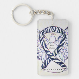 Zelden voorkomende ziekten enenenenbewustwording S Sleutelhanger