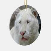 Zelden witte tijgerversiering keramisch ornament (Rechts)