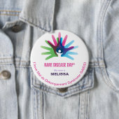 Zelden Zelden Zelden Dag van de Ziekte, Personalis Ronde Button 4,0 Cm (In situ)