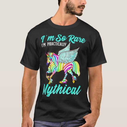 Zelden Zelden Zelden Zebra Unicorn Zebra T-shirt (Voorkant)