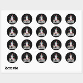 Zelden Zelden Zelden Zelden Zich bewust T Shirt Un Ronde Sticker (Vel)