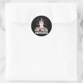 Zelden Zelden Zelden Zelden Zich bewust T Shirt Un Ronde Sticker (Tas)