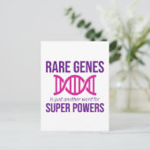 Zelden Zelden Zelden Ziektebewustzijnsdag Zebra Briefkaart (Staand voorkant)