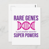 Zelden Zelden Zelden Ziektebewustzijnsdag Zebra Briefkaart (Voorkant / Achterkant)