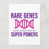 Zelden Zelden Zelden Ziektebewustzijnsdag Zebra Briefkaart (Voorkant)