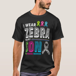 Zelden Zelden Zelden Ziektebewustzijnsdag Zebra  T-shirt
