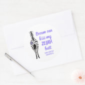 Zelden Zelden Ziektebewustzijn Ronde Sticker (Envelop)