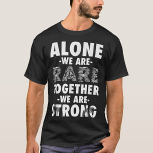 Zelden Zelden Ziektebewustzijnsdag Zebra lint T-shirt