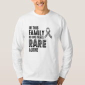 Zelden Zelden Ziektebewustzijnsdag Zebra lint T-shirt (Voorkant)