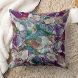 Zelden zichtbare bloemtekening in zeer poreuze sti kussen