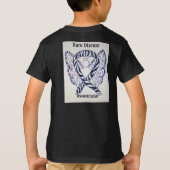 Zelden Ziektebewustzijn Ribbon Angel - Aangepast T T-shirt (Achterkant)