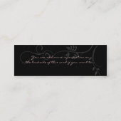 Zelden zijn er wijnbouten met een klein profiel mini visitekaartje (Achterkant)