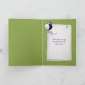 Zeldfeet in wildbloemen Naam Dag Kaart (Binnen)