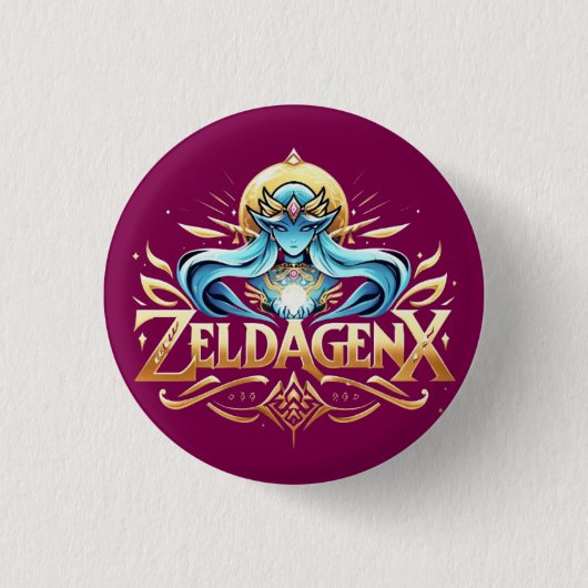 ZeldGenx Buttonnen Ronde Button 3,2 Cm (Voorkant)