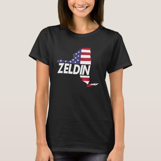 Zeldin Gouverneur Zeldin Verkiezingen 2022 Support T-shirt (Voorkant)
