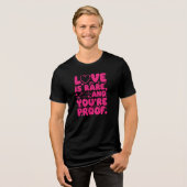 Zeldzaam Bewijs van Liefde Tri-Blend Shirt (Voorkant volledig)