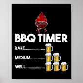 Zeldzaam Medium Goed Grappig BBQ Timer Bier Gift B Poster (Voorkant)