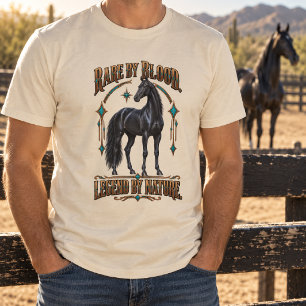 Zeldzaam van Bloed Legendarisch van Natuur Zwarte T-shirt