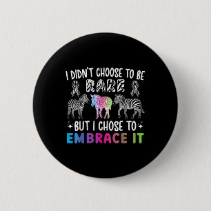 Zeldzaam Ziektebewustzijn Zeldzame Ziektekrijger Ronde Button 5,7 Cm