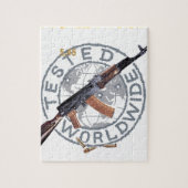 ZELDZAME AK-47 RUSSISCHE ARMY KALASHNIKOV PISTOOL  LEGPUZZEL (Verticaal)