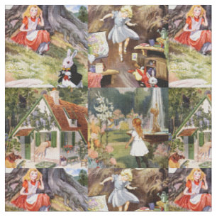 Zeldzame Alice in Wonderland Tekening Stof