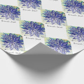 Zeldzame Blauwe Dahlia Cadeaupapier (Hoek)