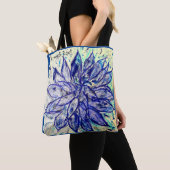 Zeldzame Blauwe Dahlia Tote Bag (Dichtbij)