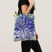 Zeldzame Blauwe Dahlia Tote Bag (Dichtbij)