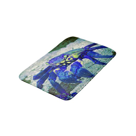 Zeldzame Blauwe Krab Badmat (Gekanteld)