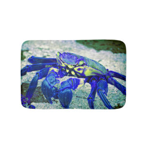 Zeldzame Blauwe Krab Badmat