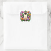 zeldzame bloem siamees kat stickers (Tas)