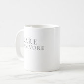 Zeldzame Carnivoor Minimalist Koffiemok (Voorkant links)