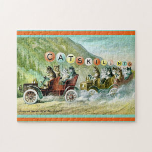 Zeldzame Catskill Mountain Cats 11x14 Legpuzzel
