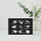 Zeldzame dieren briefkaart (Staand voorkant)