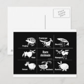 Zeldzame dieren briefkaart (Voorkant / Achterkant)