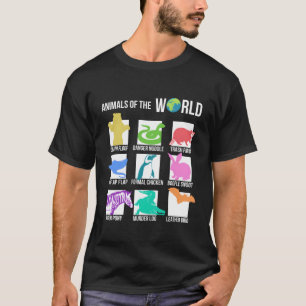 Zeldzame dieren van de wereld snurken grappig cade t-shirt