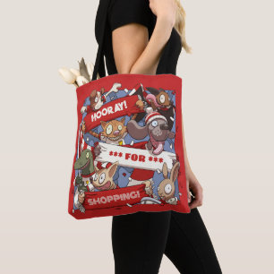 Zeldzame Dierenfans Hoera Voor Winkelen Illustrati Tote Bag