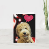 Zeldzame Doodle-hond Valentijnkaart Kaart (Voorkant)
