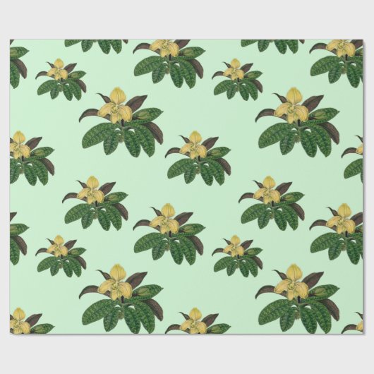 zeldzame en mooie orchideeënkunst cadeaupapier (Vlak)