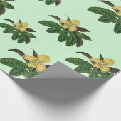 zeldzame en mooie orchideeënkunst cadeaupapier (Hoek)