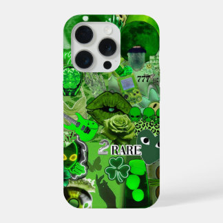 Zeldzame Energie Groen Collage – Alien Esthetiek & iPhone 15 Pro Case