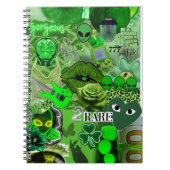 Zeldzame Energie Groene Collage – Alien Esthetic & Notitieboek (Voorkant)