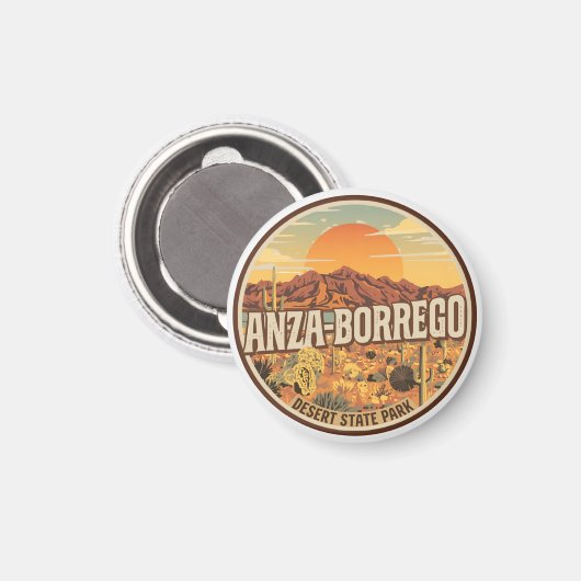 Zeldzame geschenken uit Anza Borrego Desert State Magneet (Voorkant / Achterkant)