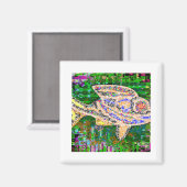 Zeldzame Golden Fish - Fantasy Imaginaties Magneet (Voorkant / Achterkant)