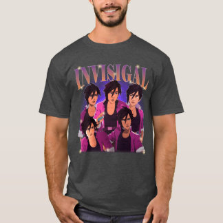 Zeldzame Invisigal Dispatch Game bootleg 90s vrien T-shirt