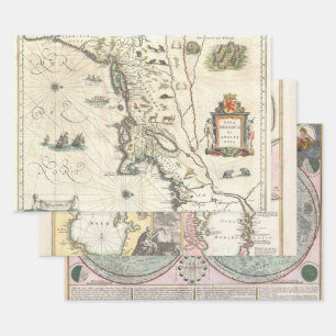 ZELDZAME KAART BELGICA CASPIAN MOON   INPAKPAPIER VEL